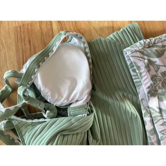 Modlily two piece mommy bikini shirt green size medium - Picture 9 of 11